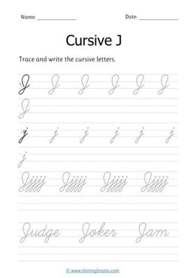 how to right a cursive j: exploring the nuances of letter formation