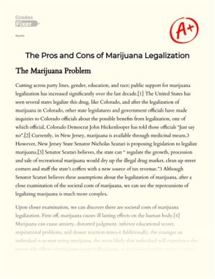 should marijuanas be legalized essay And let's explore the potential benefits and drawbacks of this controversial issue.